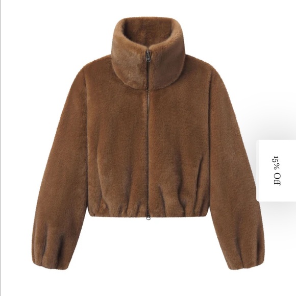 $655 A.L.C. Women's Hazel faux fur Jacket - Picture 7 of 15